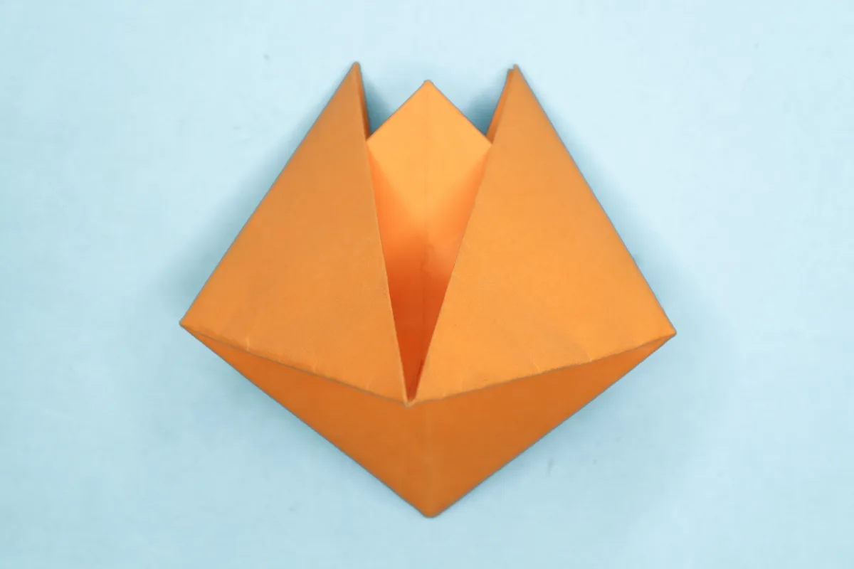 Origami boat step 20