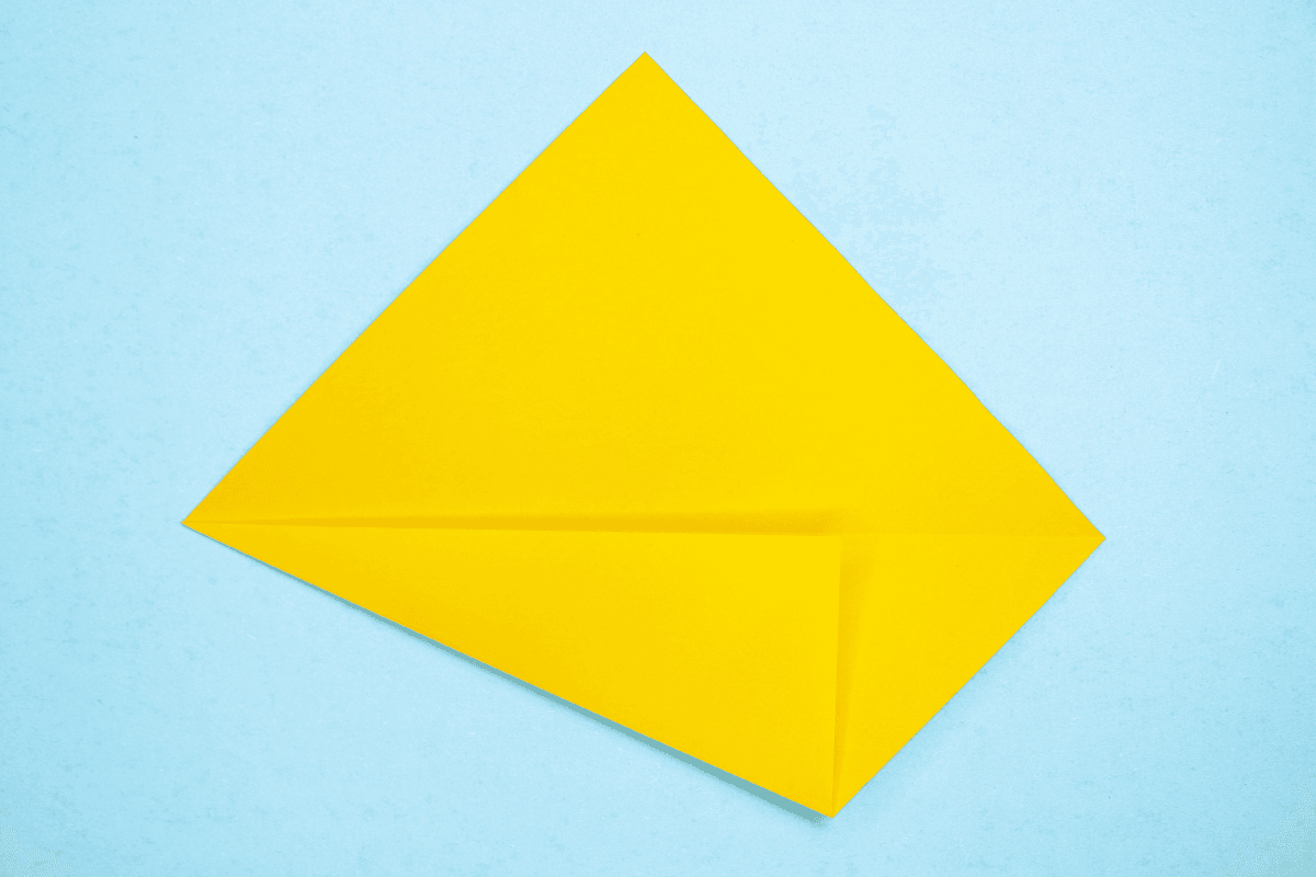 Origami bunny step 05