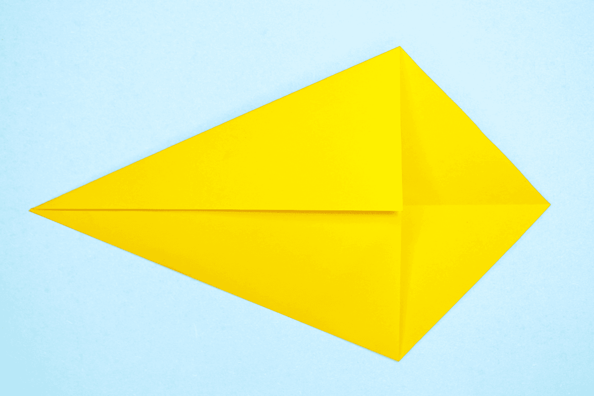 Origami bunny step 06