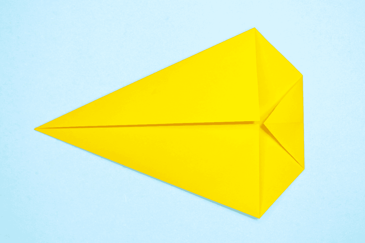 Origami bunny step 07