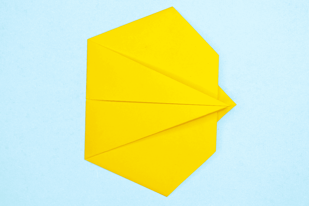 Origami bunny step 10