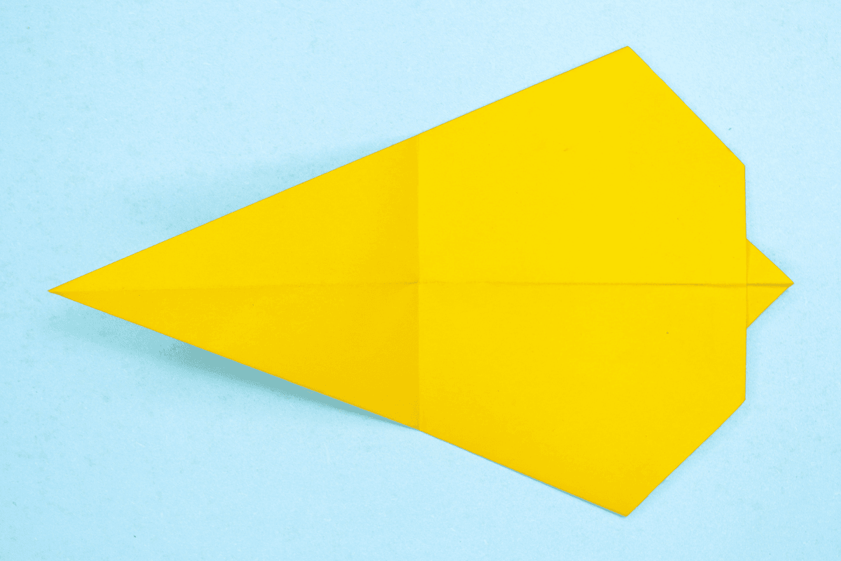 Origami bunny step 11