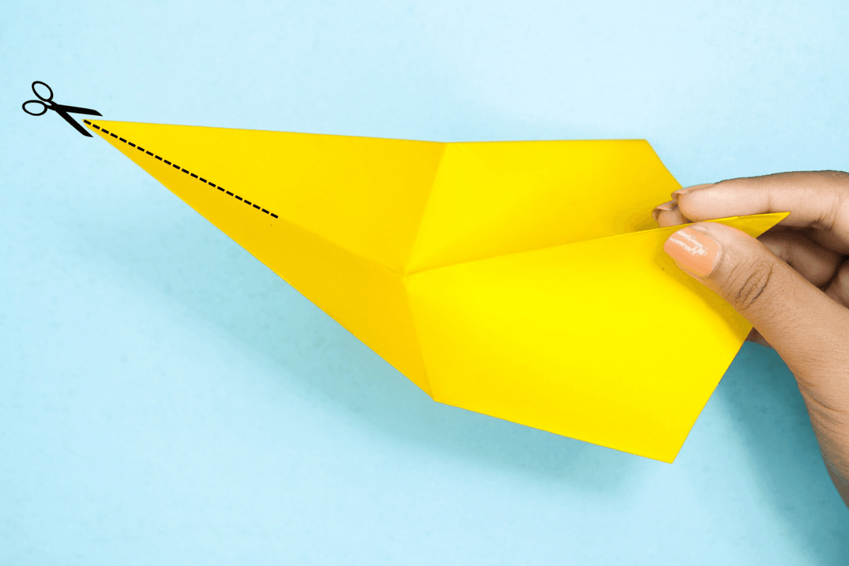 Origami bunny step 13