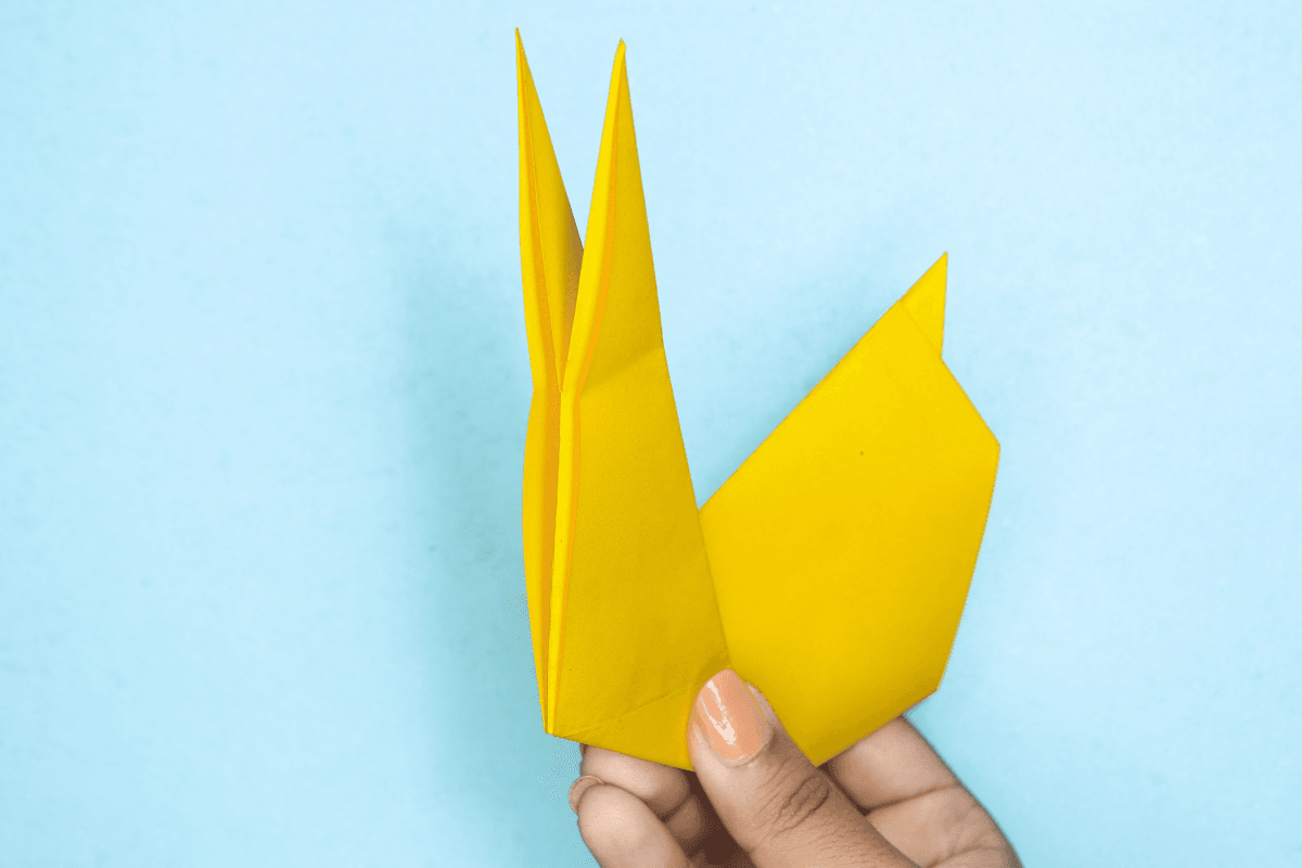 Origami bunny step 17