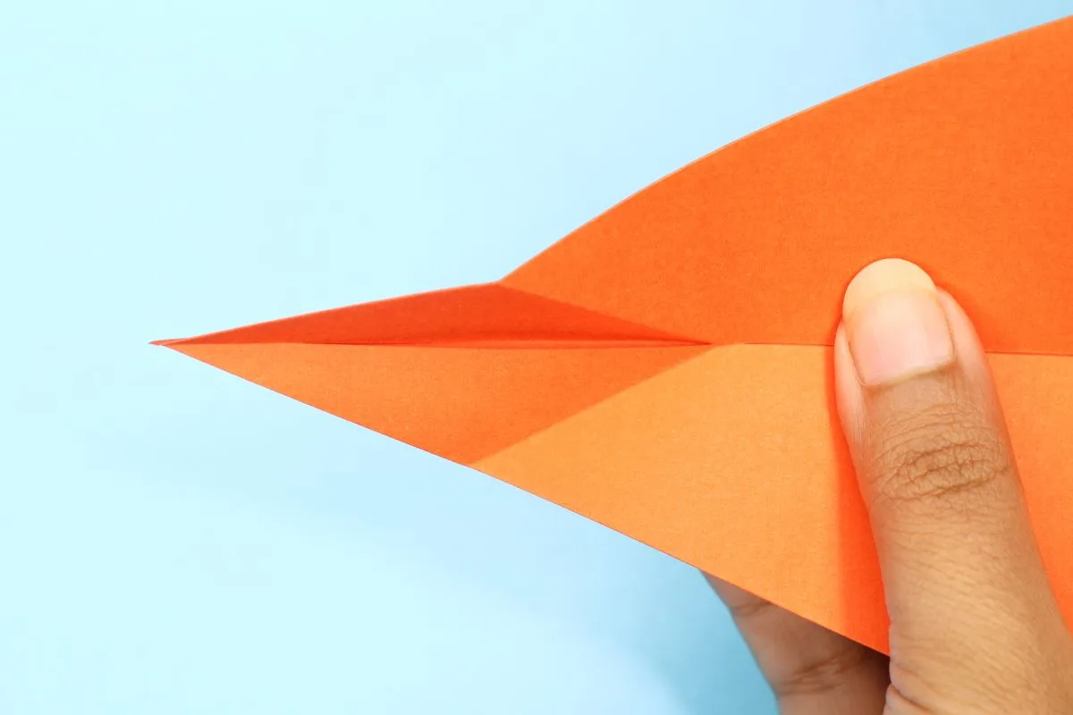 Inside reverse fold step 04