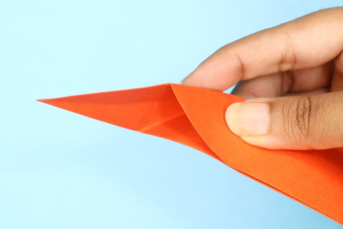 Inside reverse fold step 05