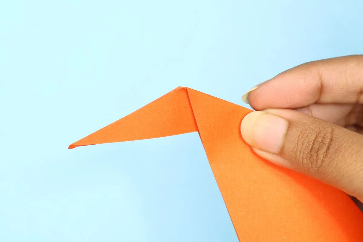 Inside reverse fold step 07