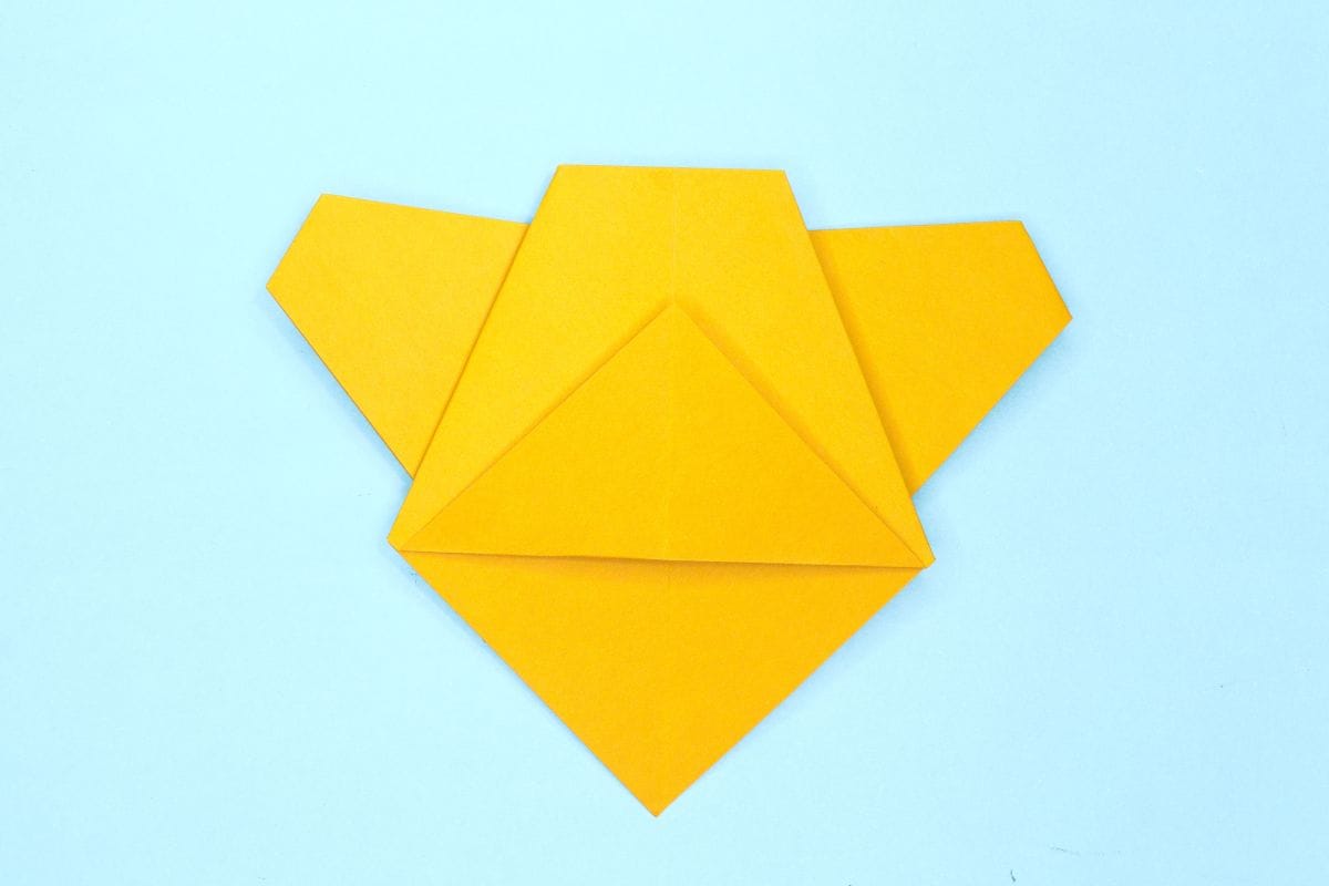 Origami bear step 12