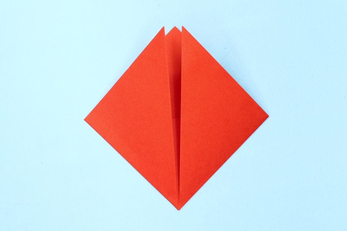 Origami bookmark step 08