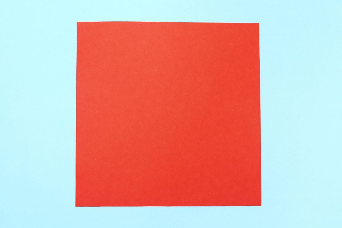 Origami elephant step 01