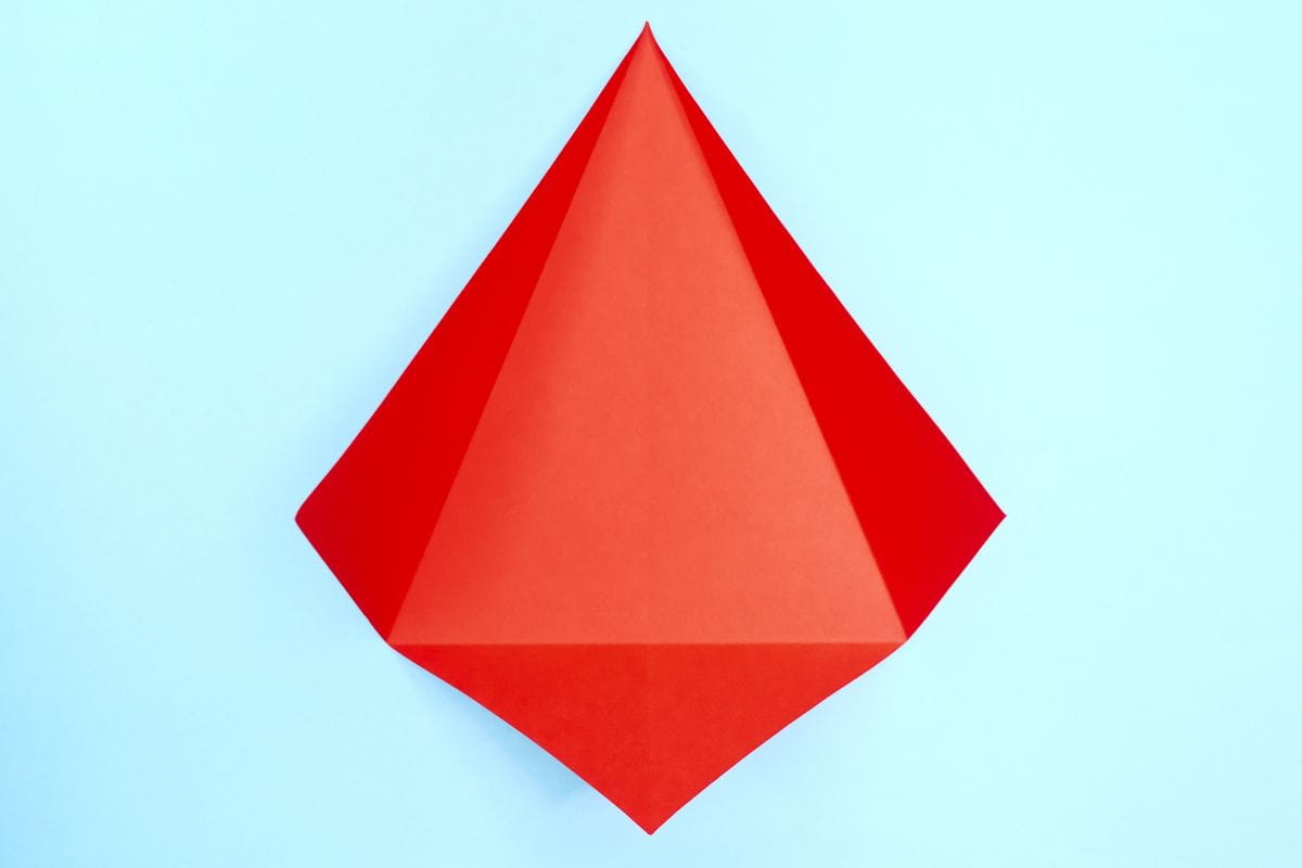 Origami elephant step 08