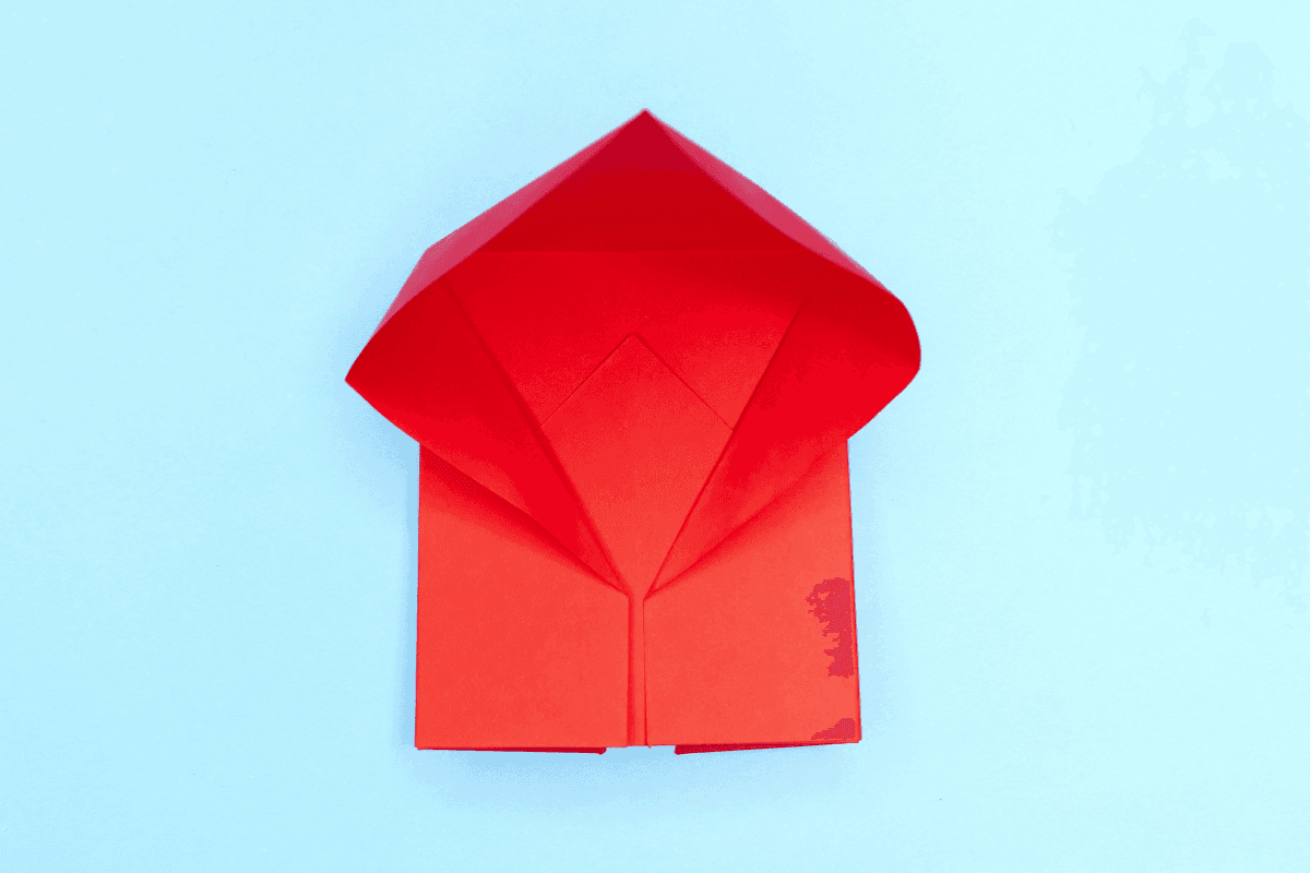 Origami elephant step 17