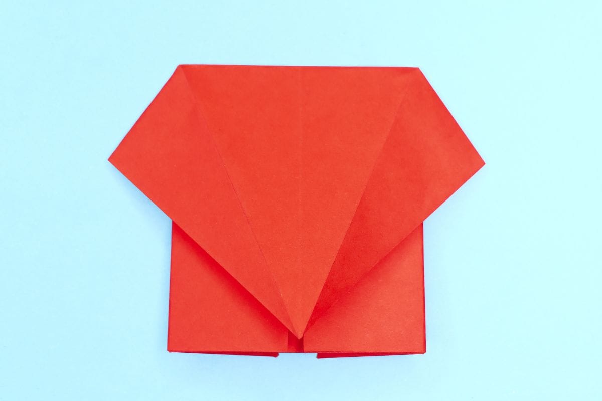 Origami elephant step 18