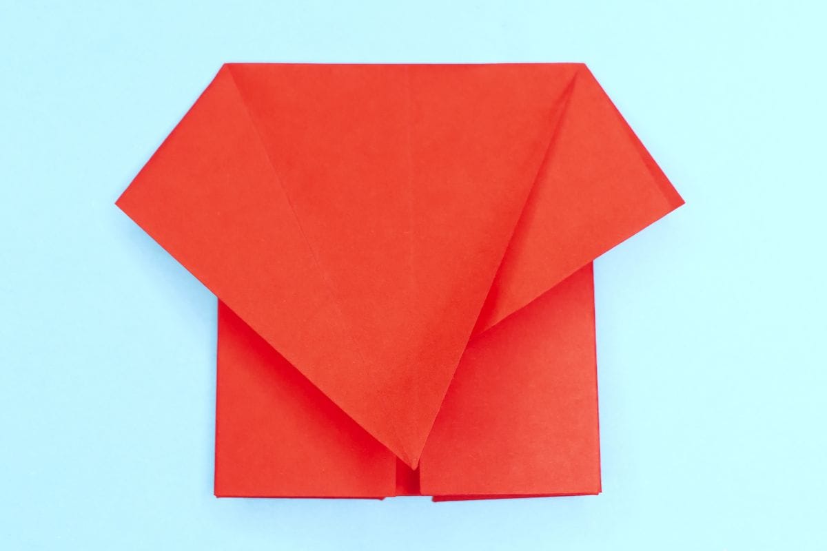 Origami elephant step 20