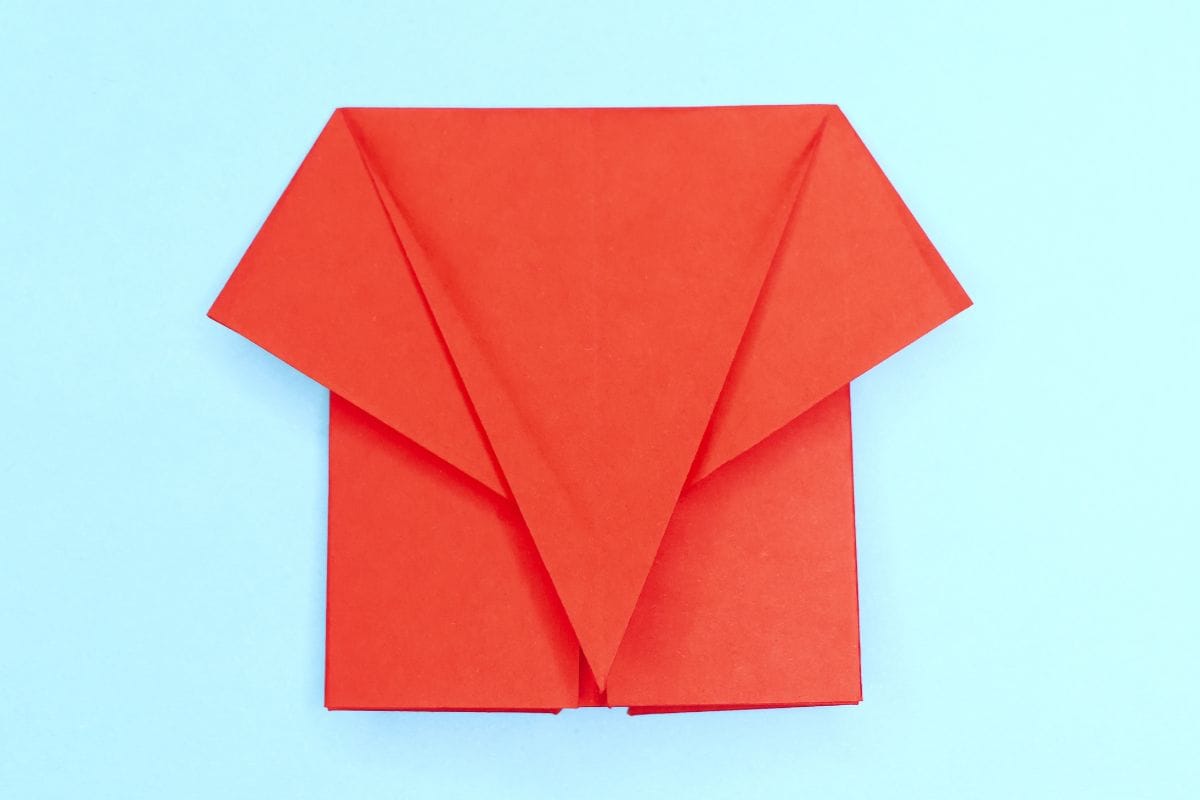 Origami elephant step 21