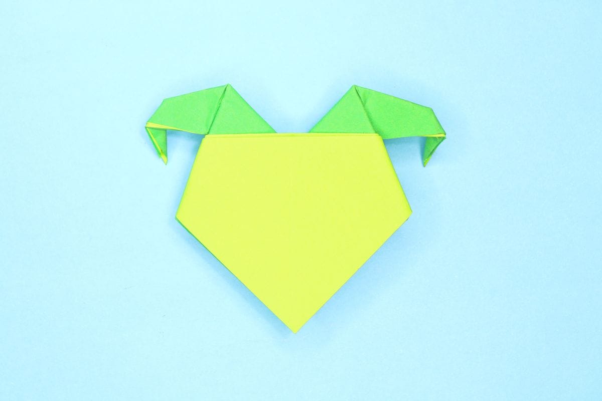 Origami elf step 16