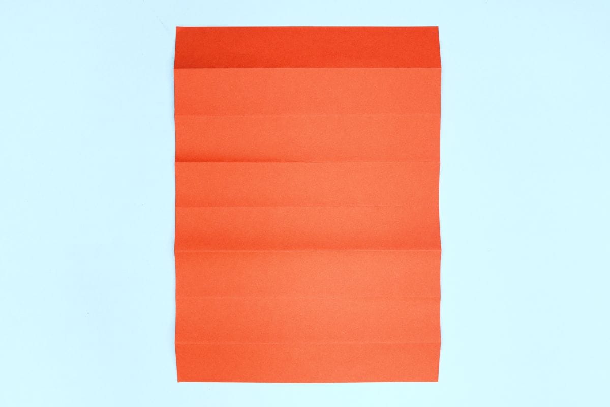 Origami fan step 14