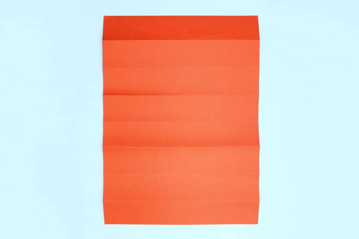 Origami fan step 14