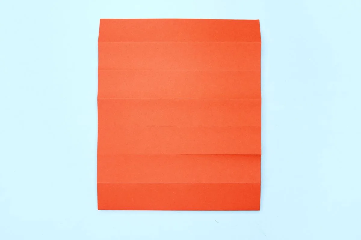 Origami fan step 16