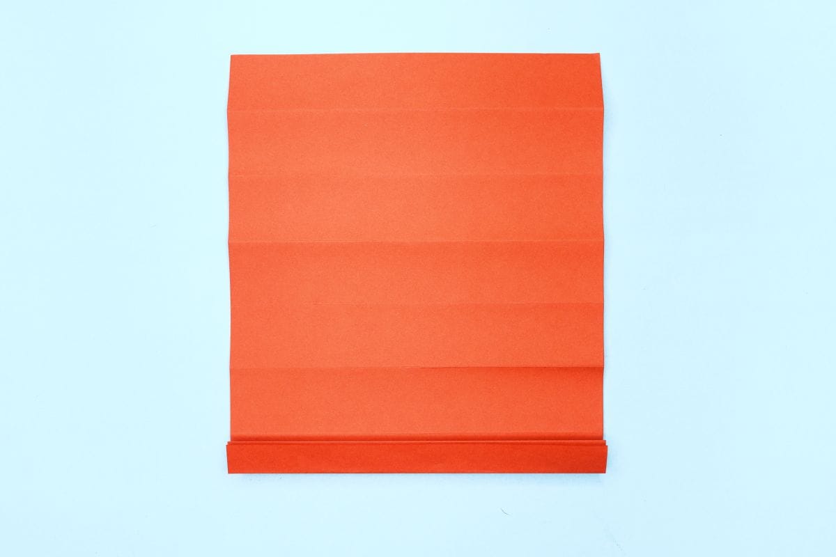 Origami fan step 17