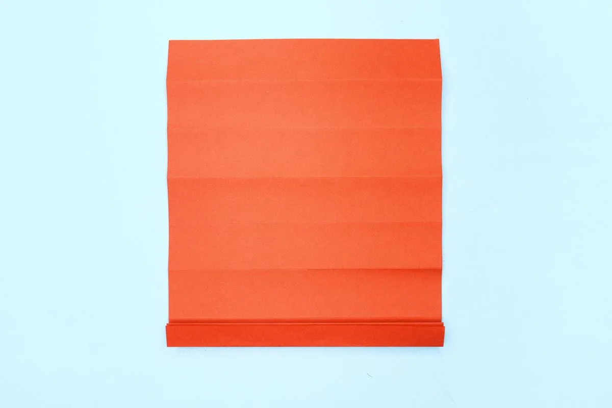 Origami fan step 17