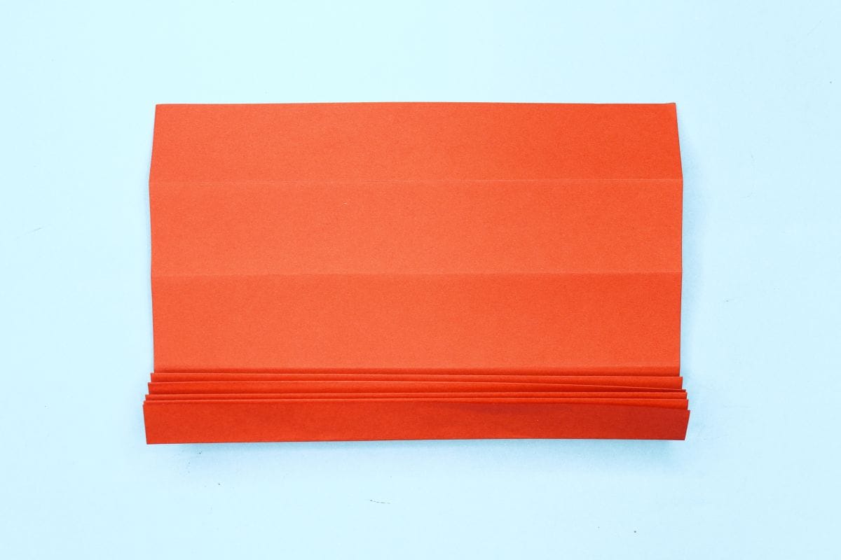 Origami fan step 18