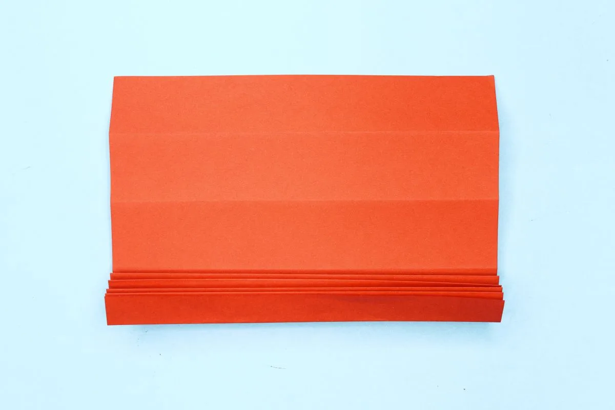 Origami fan step 18