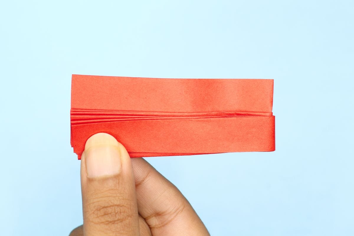 Origami fan step 22