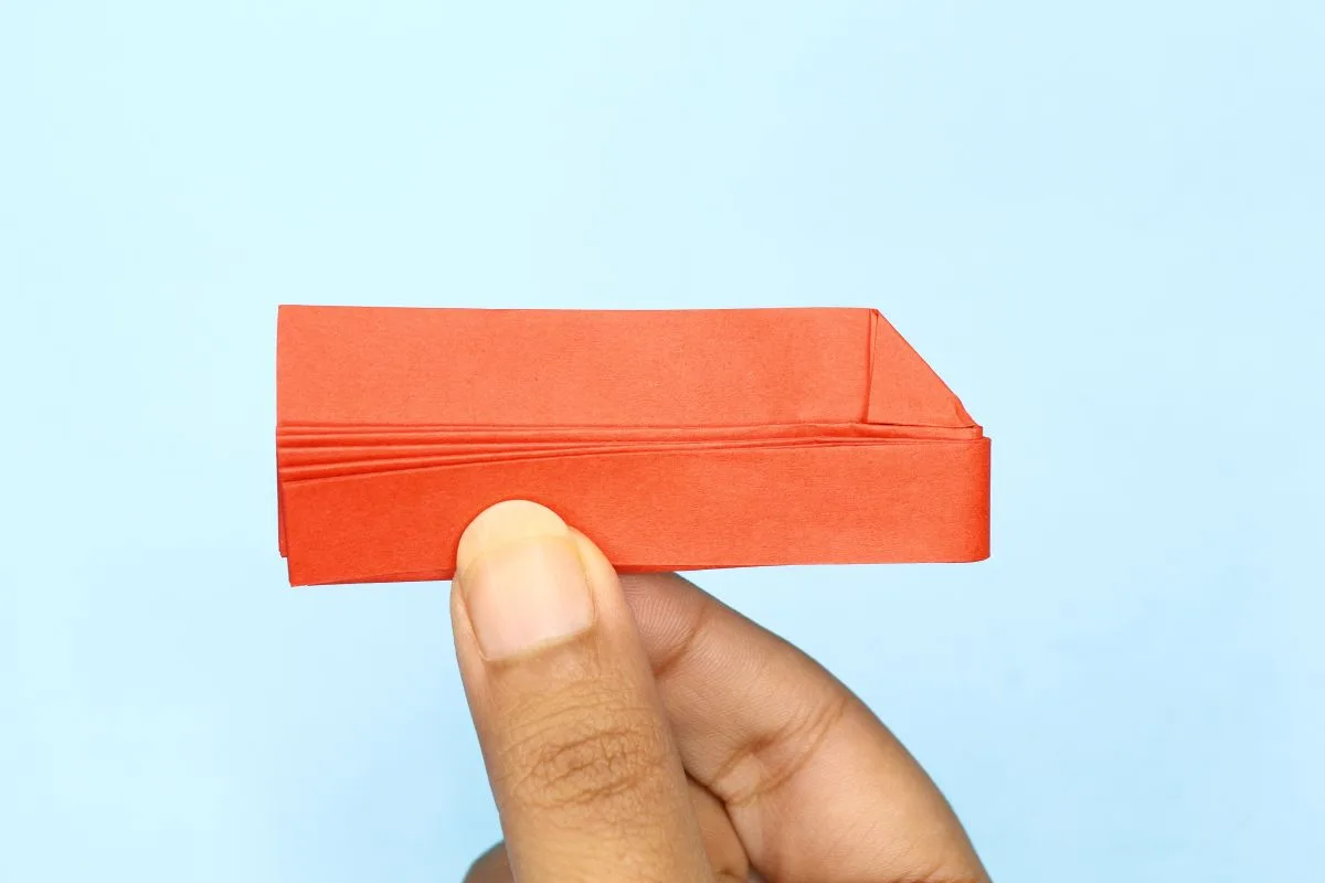 Origami fan step 23