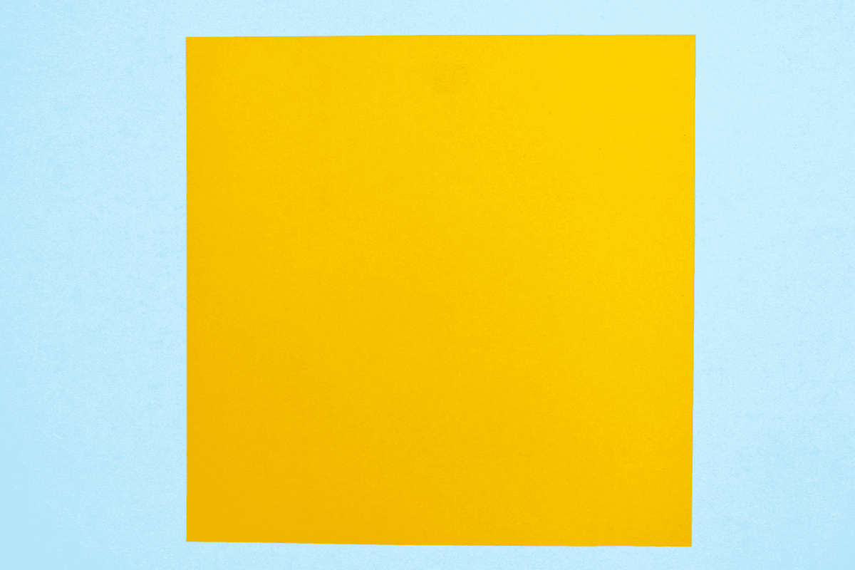 Origami fish step 01