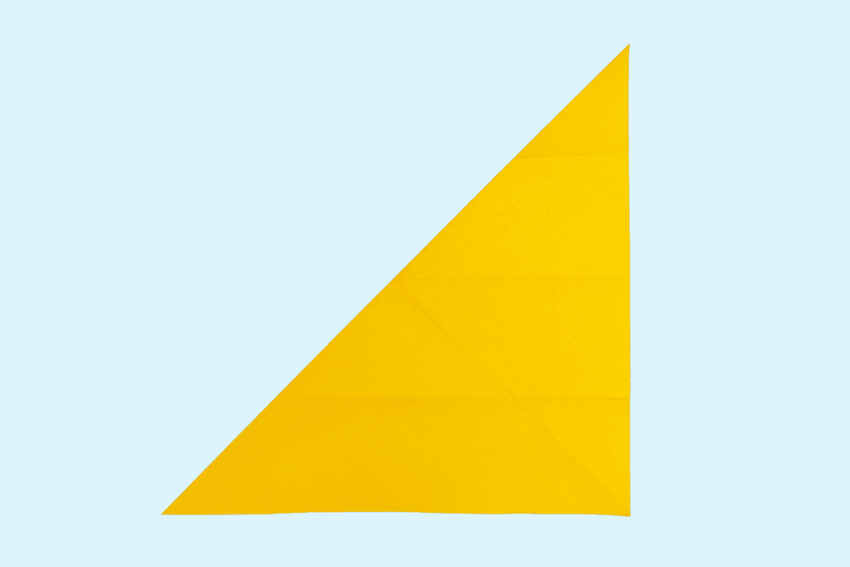 Origami fish step 09