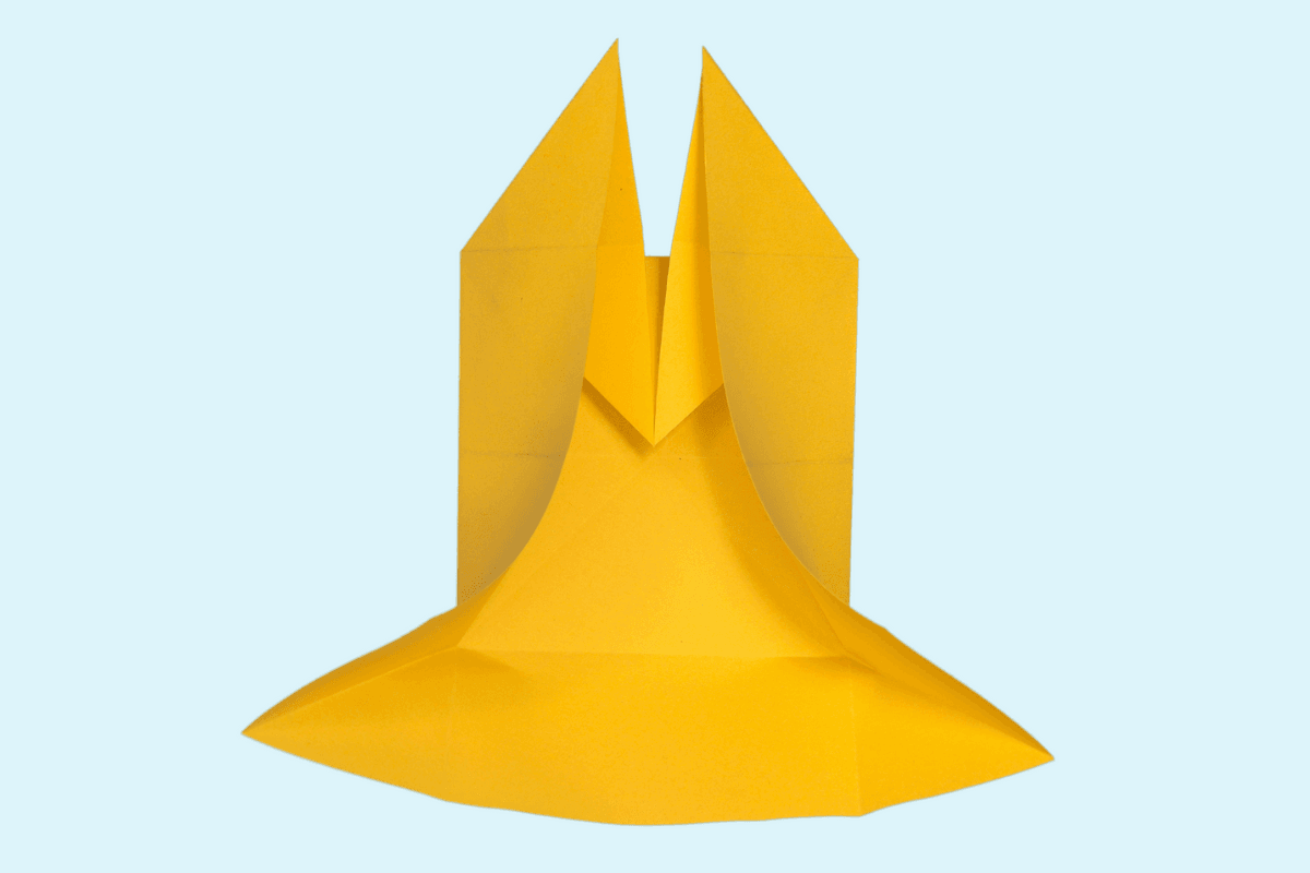 Origami fish step 20