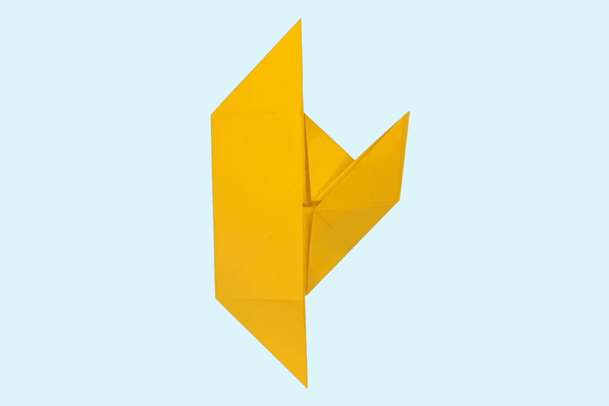 Origami fish step 26