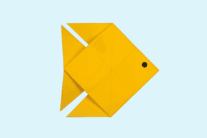 How to Make a Stylish Origami Gold Fish