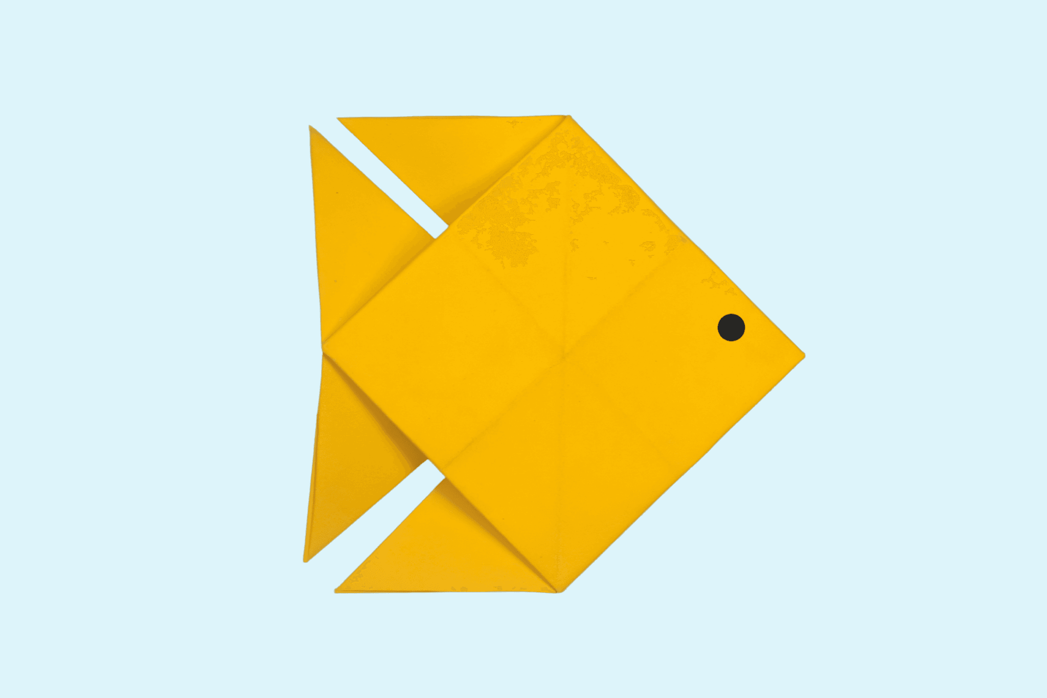 Origami gold fish final step