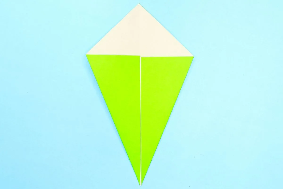 Origami icecream step 06