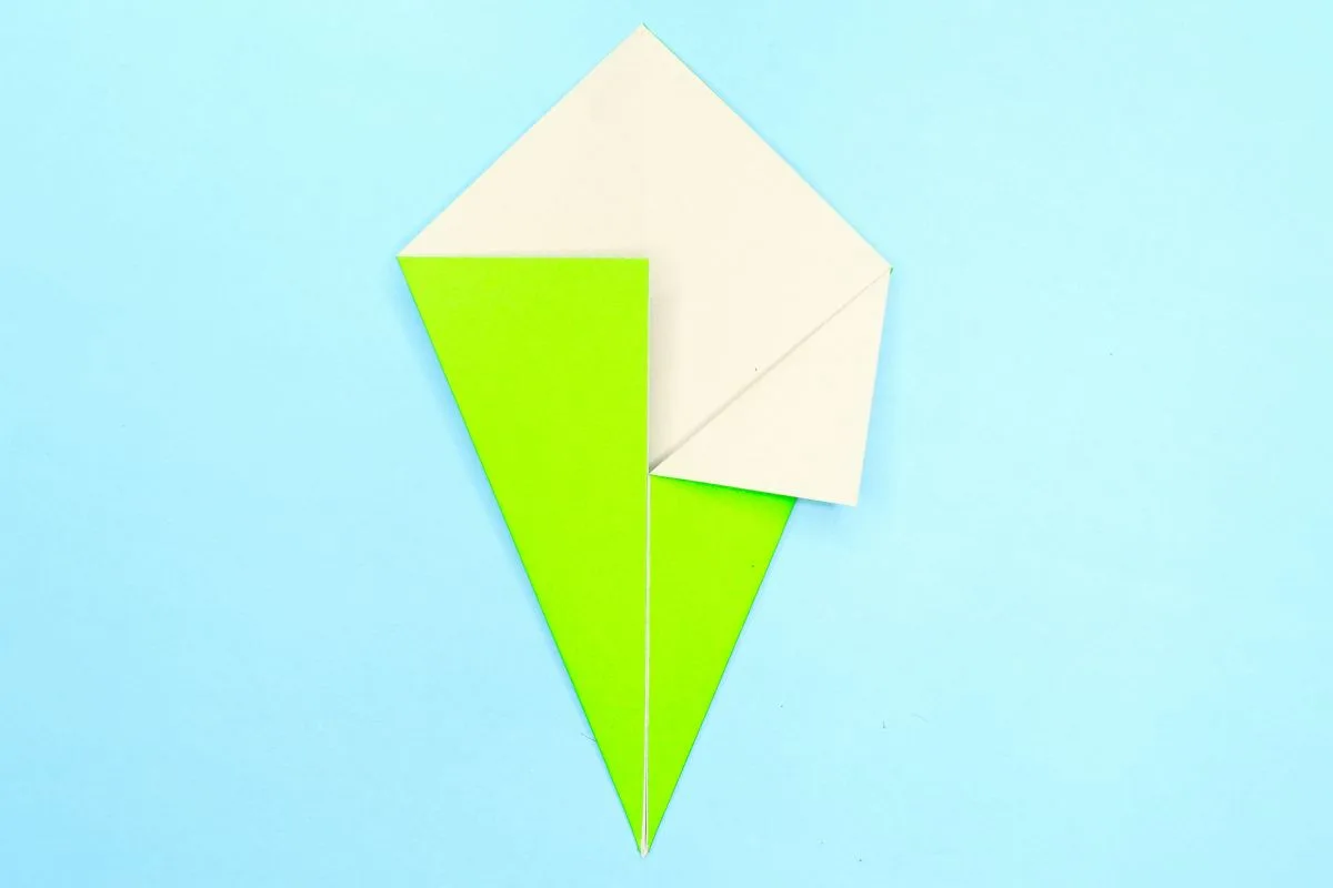 Origami icecream step 07