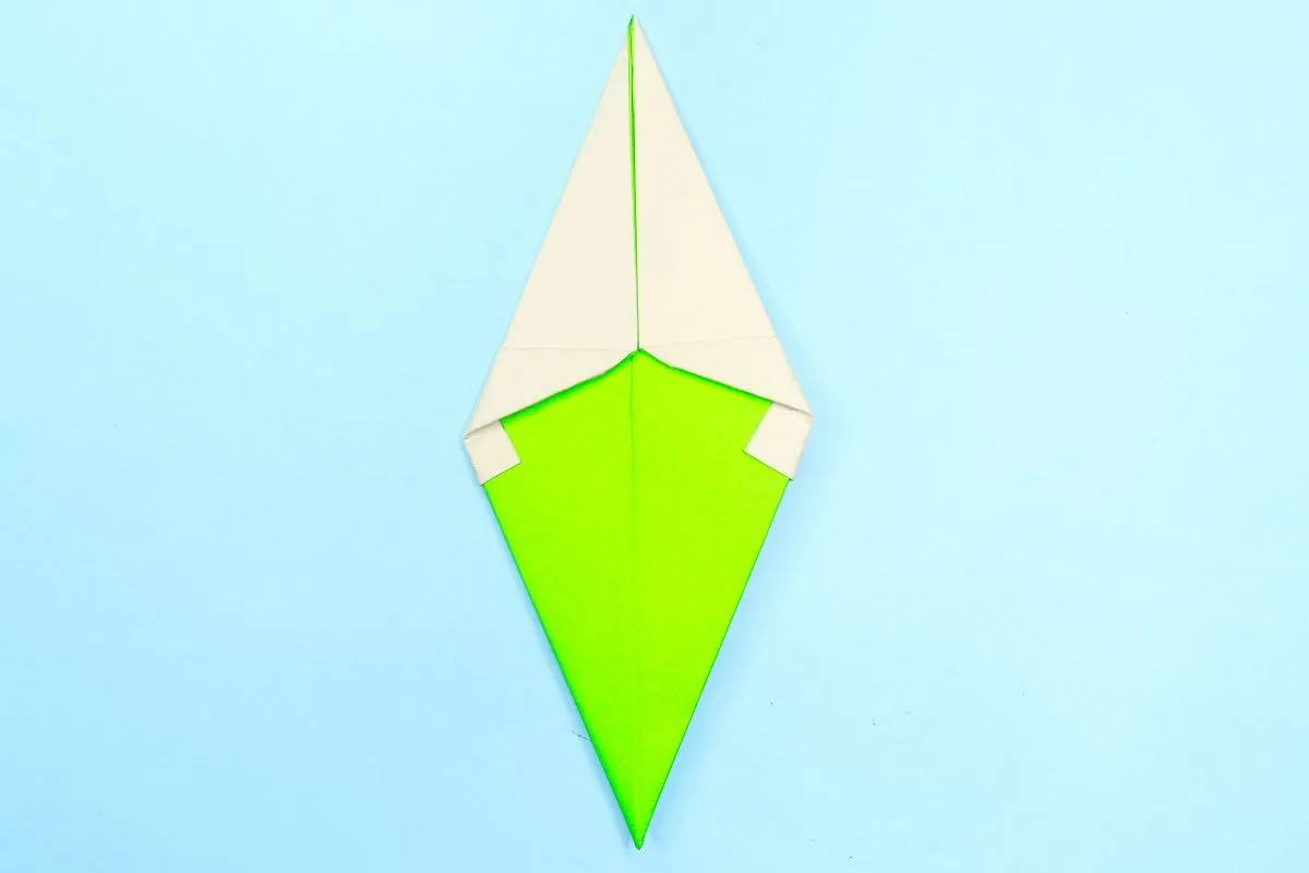 Origami icecream step 12
