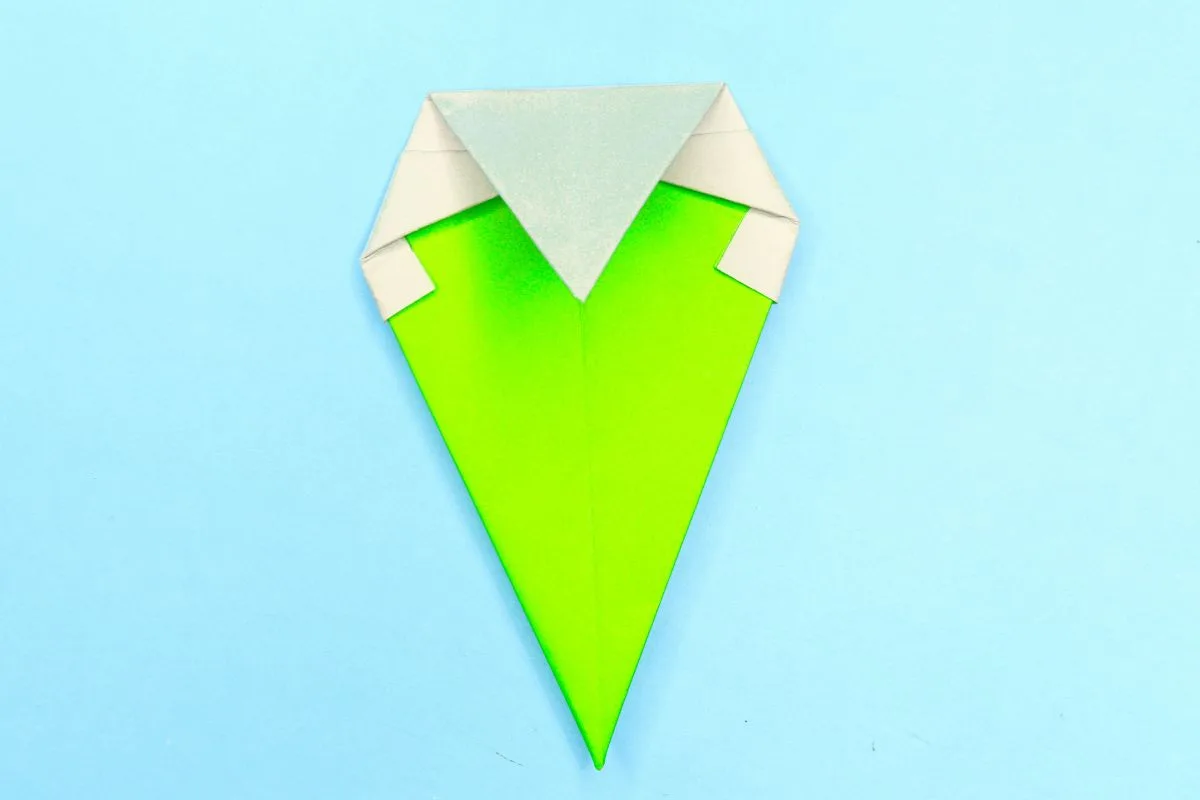 Origami icecream step 14