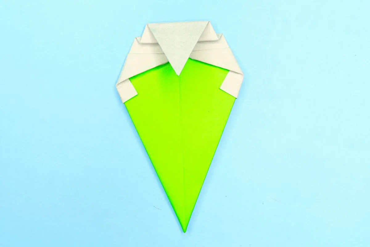 Origami icecream step 16