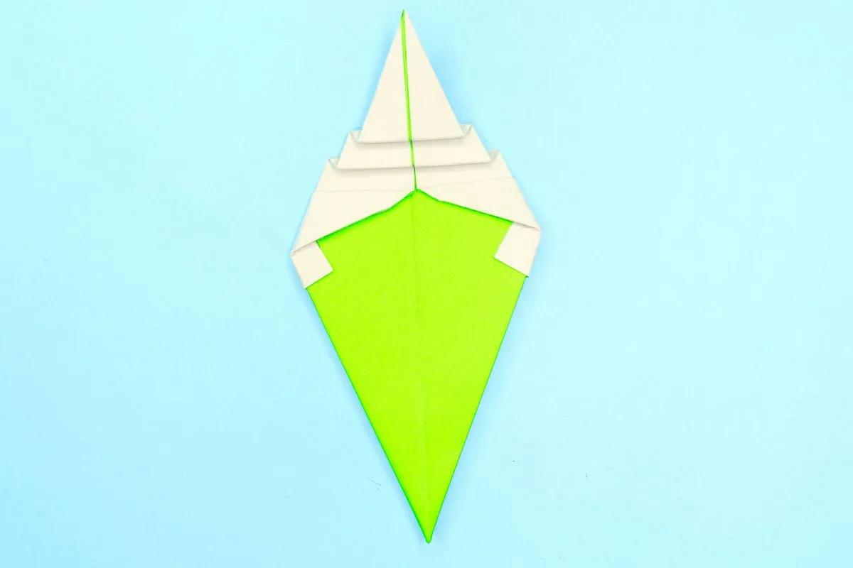Origami icecream step 17