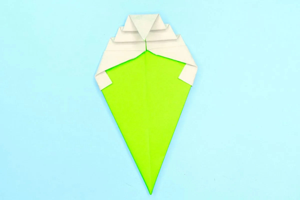 Origami icecream step 18