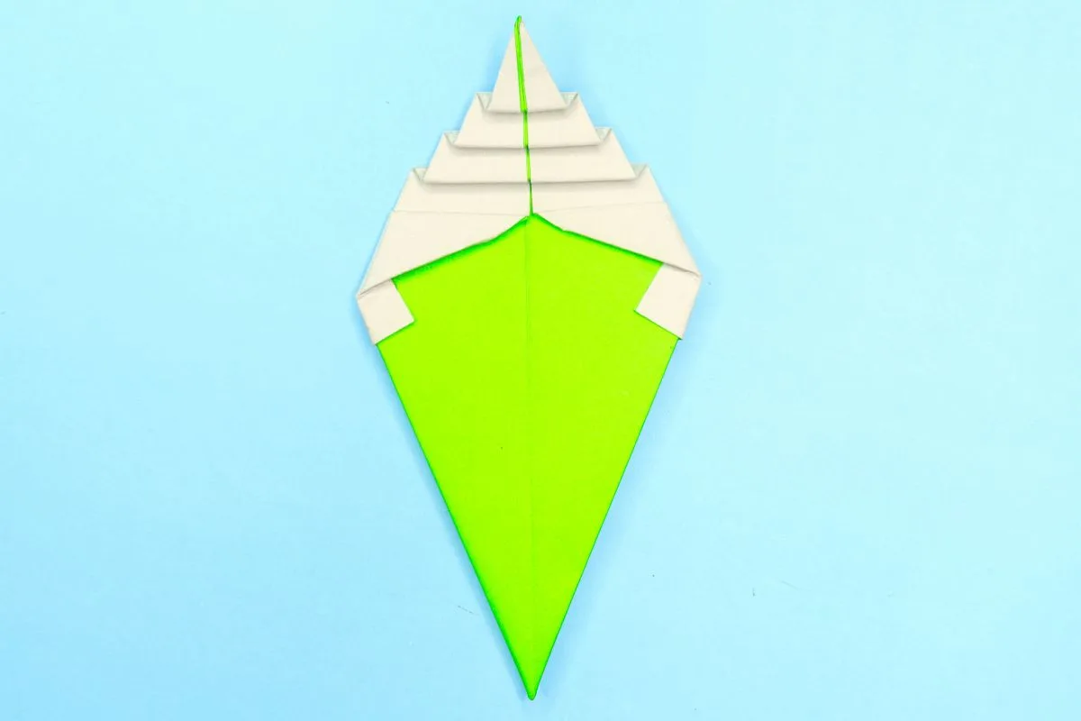 Origami icecream step 19
