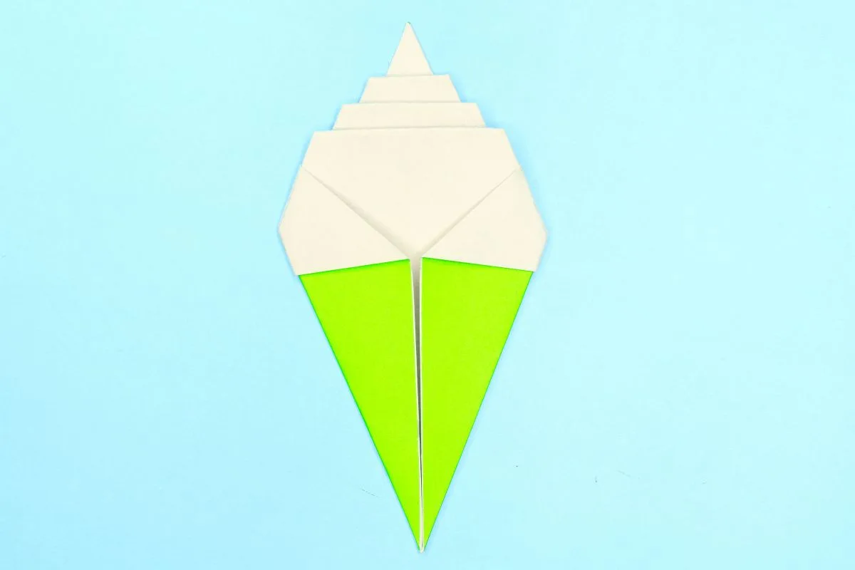 Origami icecream step 20