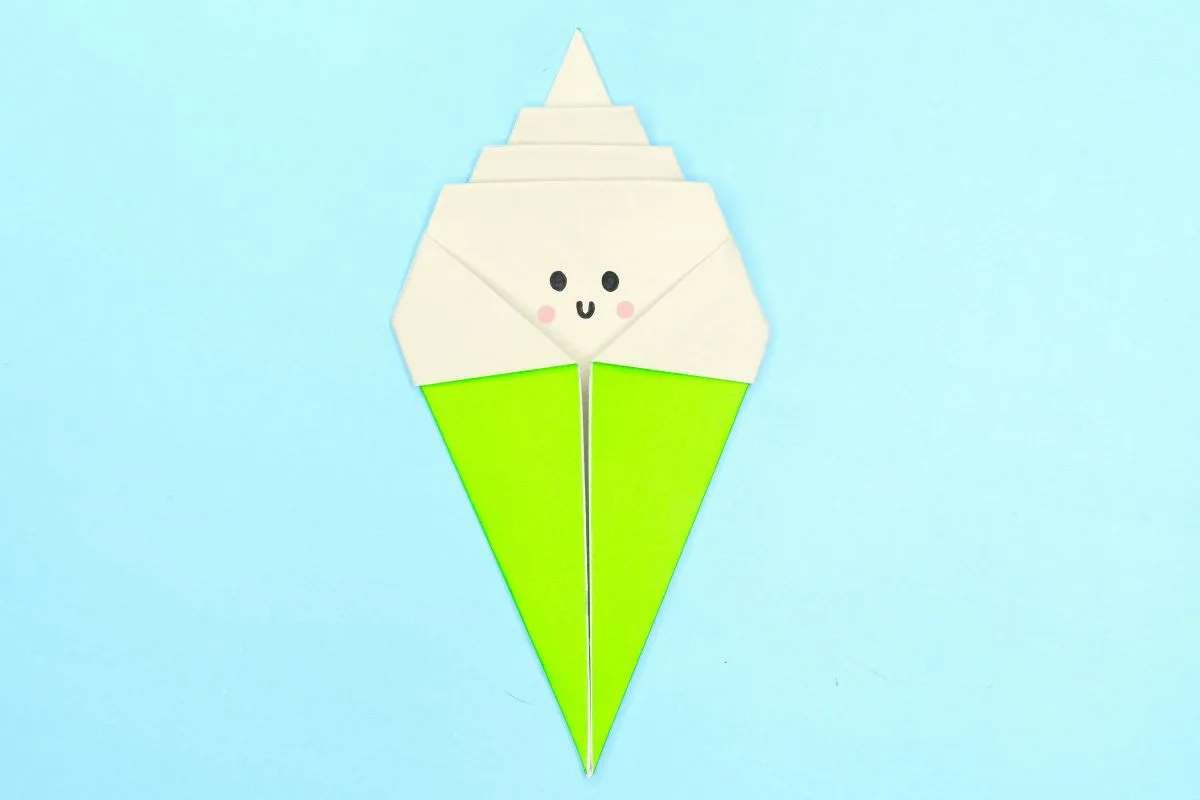 Origami icecream final step