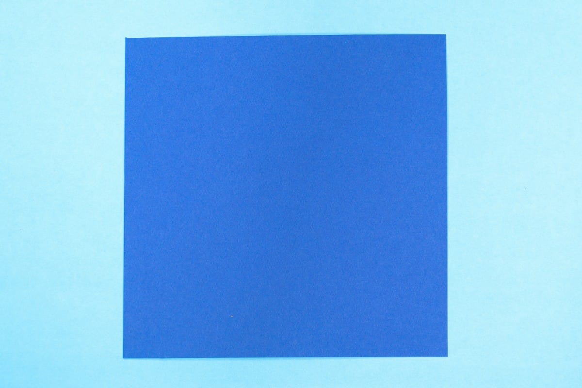 Origami shark step 01