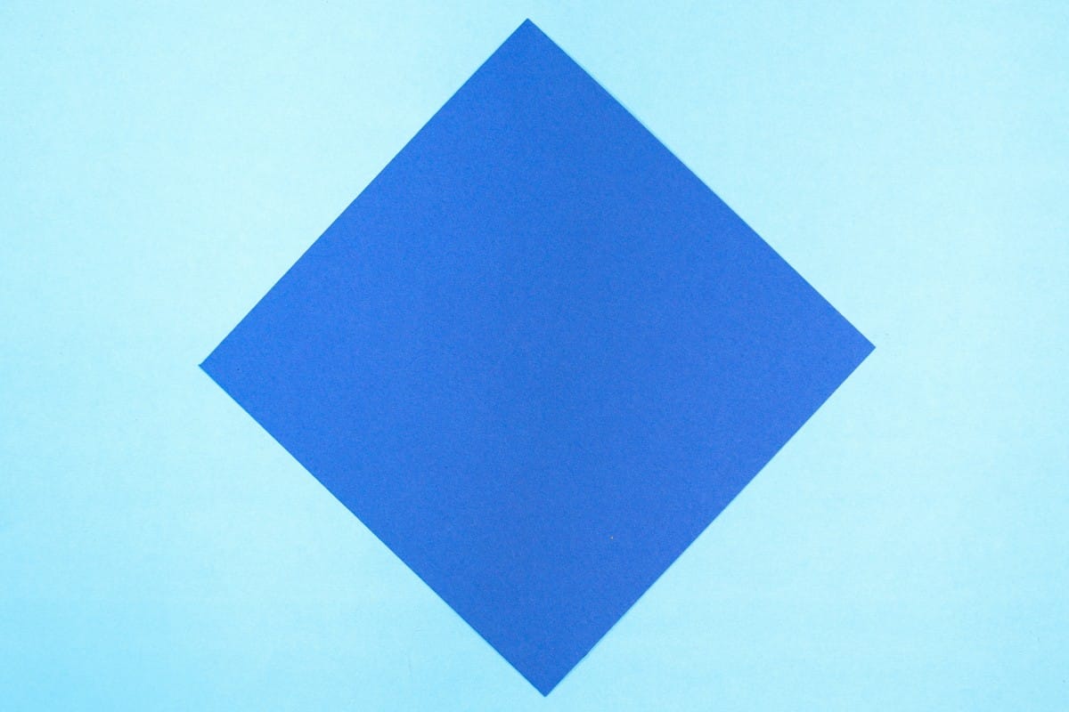 Origami shark step 02