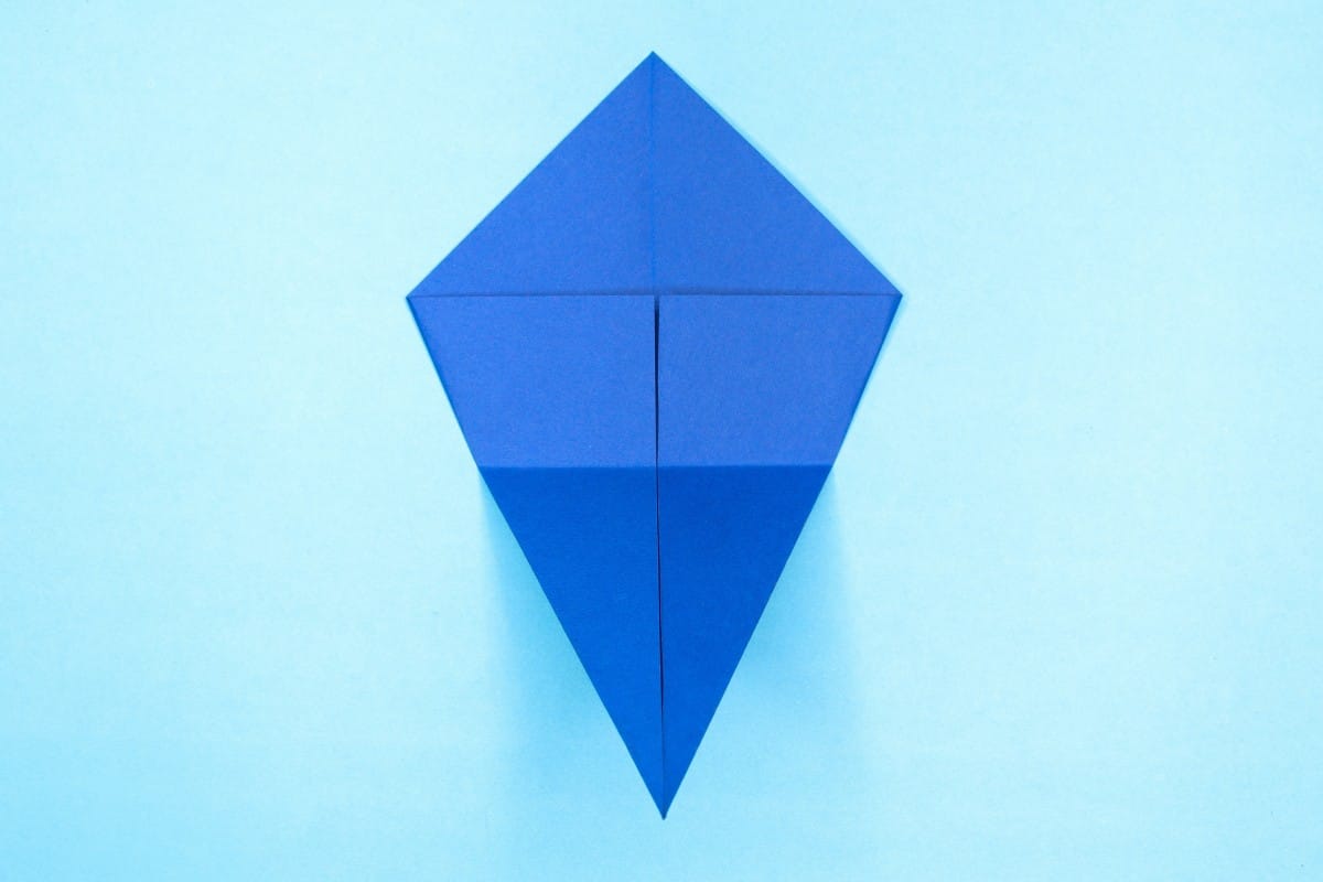 Origami shark step 08