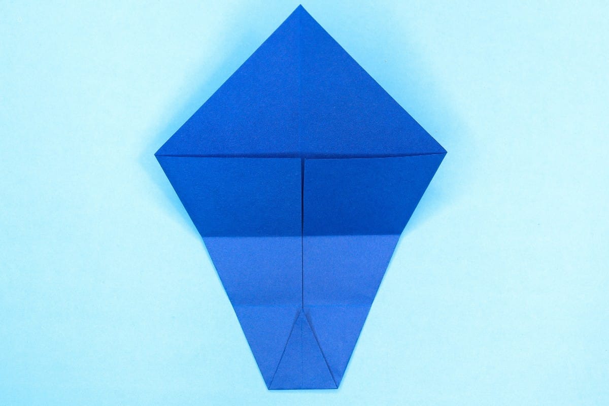 Origami shark step 11