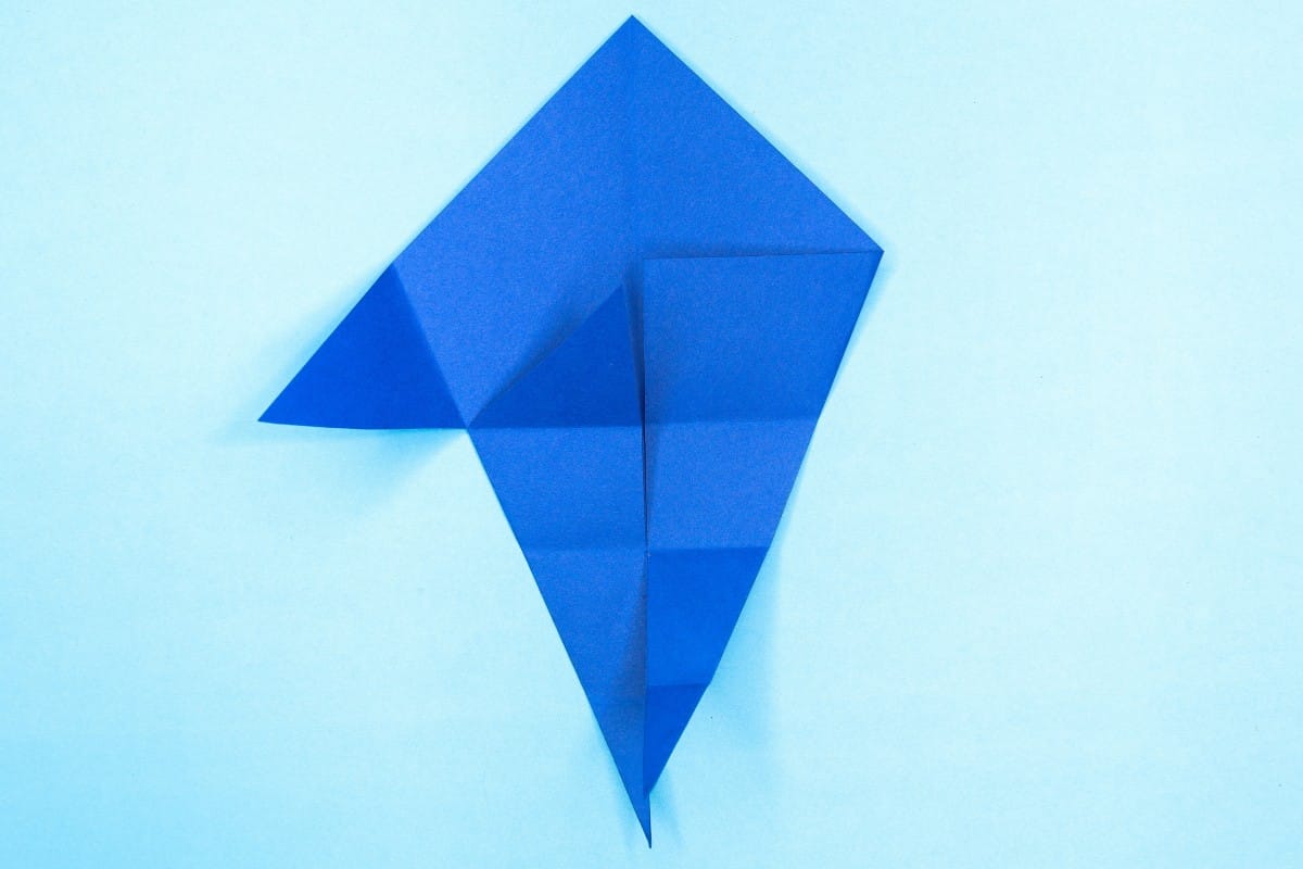 Origami shark step 16